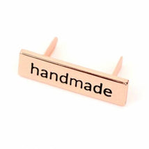 Rose Gold Serif Handmade Label