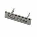 Script Handmade Labels Gunmetal STS213B