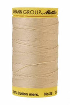 Silk-Finish 28wt Solid Cotton Thread 275YD Eggshell 9129-1000