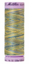 Silk-Finish China Blue 50wt 100M Variegated Cotton Thread
