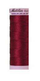 Silk-Finish Pomegranate 50wt 150M Solid Cotton Thread