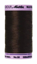 Silk-Finish Very Dark Brown50wt 500M Solid Cotton Thread