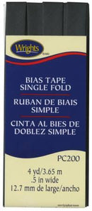 Single Fold Bias Dk Grey
