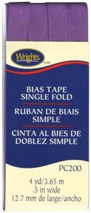 Single Fold Bias Tape Purple- Wrights 117200064