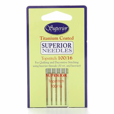 Superior Topstitch Machine Needle Size 100/16 5ct