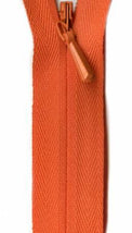 Unique Invisible Zipper 14" - Tangerine