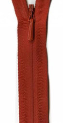 Unique Invisible Zipper 18" - Rust