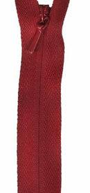 Unique Invisible Zipper 9" - Cranberry