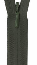 Unique Invisible Zipper 9" - Olive