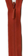Unique Invisible Zipper 9" - Rust
