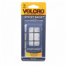 VELCRO® Brand Fastener Sticky Back Squares White 7/8in 90073V