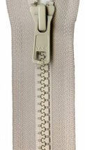 Vislon 1-Way Separating Zipper 14in Bone VSP14-572