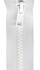 Vislon 1-Way Separating Zipper 14in White VSP14-501