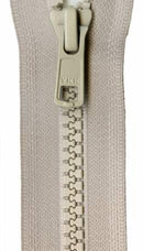 Vislon 1-Way Separating Zipper 16in Bone VSP16-572