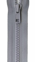 Vislon 1-Way Separating Zipper 28in Foggy Gray VSP28-S562
