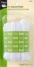 White Drawcord Elastic 1-1/4in x 1-1/4yds 9328W