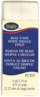 Wide Single Fold Bias Tape Oyster- 117202028