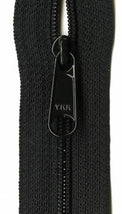 Ziplon Closed Bottom Zipper9" - Black - 04-09580