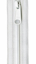 Ziplon Closed Bottom Zipper 9" - White - 04-09501