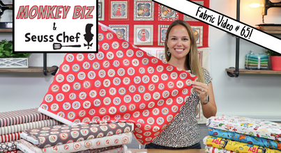 New Fabric Video #65! Monkey Biz and Seuss Chef