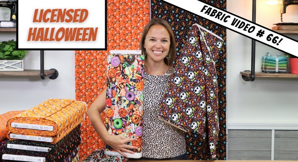 New Fabric Video #66! Licensed Halloween