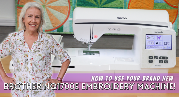 How To Use The Brother NQ1700E Embroidery Only Machine!