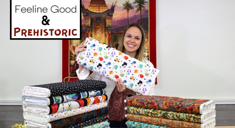 New Fabric Video #25: Feeline Good & Prehistoric