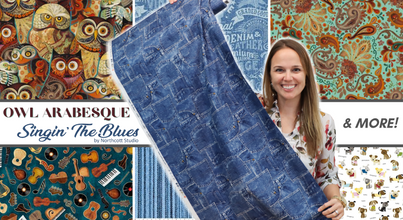 New Fabric Video #91: Owl Arabesque, Singin' The Blues & More!