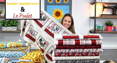 New Fabric Video #33: Sunny Sunflowers & Le Poulet
