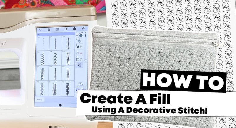 How To Create An Embroidery Fill With A Decorative Stitch!