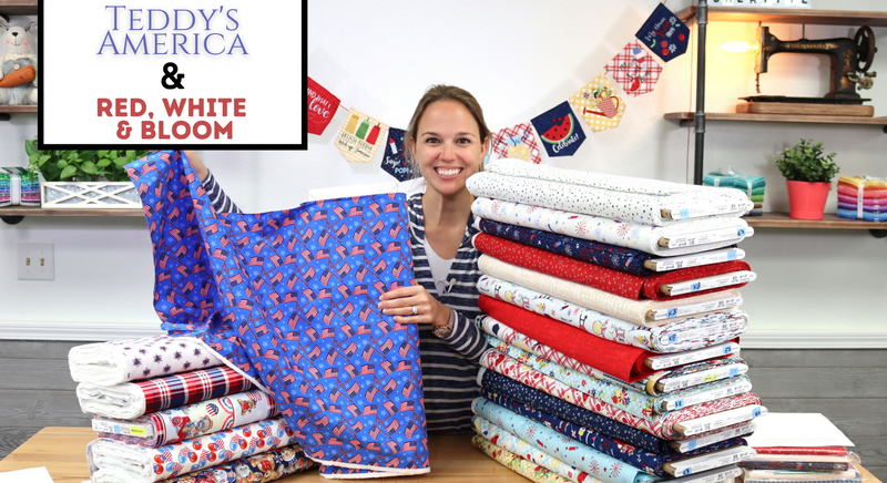 New Fabric Video #38: Red, White & Bloom + Teddy's America