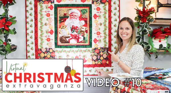 Virtual Christmas Extravaganza Video #10: Christmas Legend Wallhanging, Santa Panels, Gingerbread Factory and More!