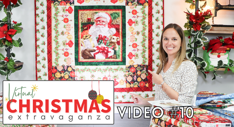 Virtual Christmas Extravaganza Video #10: Christmas Legend Wallhanging, Santa Panels, Gingerbread Factory and More!
