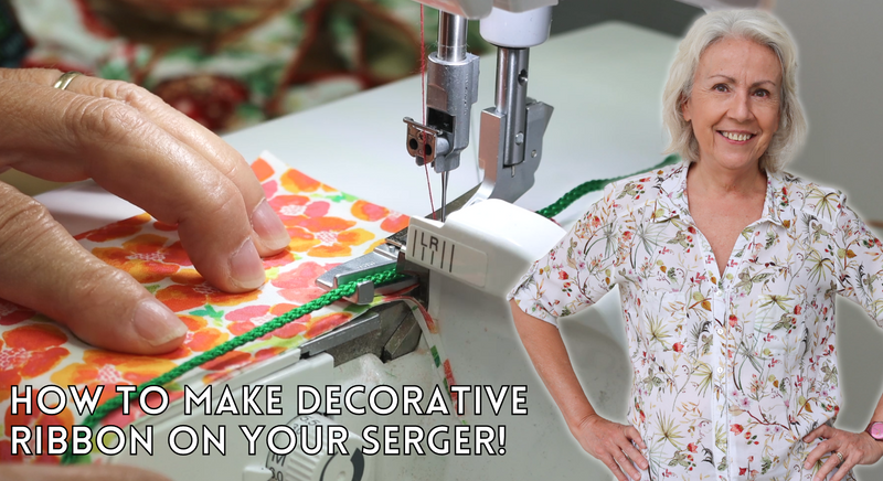 Five Minute Friday: How To Make Decorative Ribbon On Your Serger! – The ...