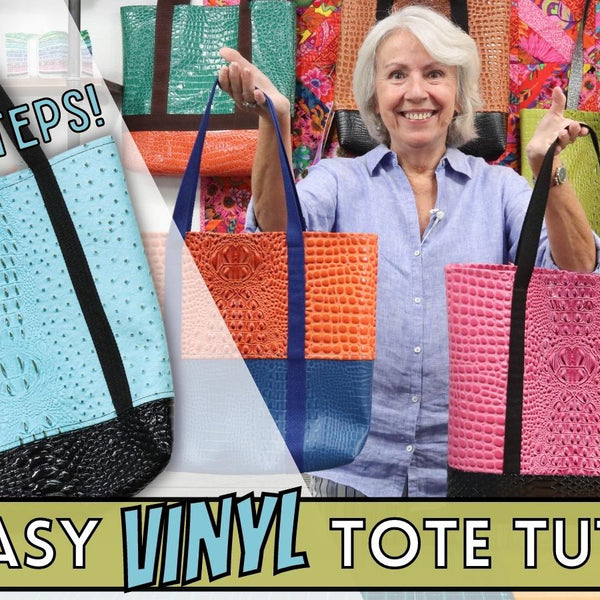 How To Make An Easy Vinyl Tote Bag - In Only 5 Steps! – The Sewing Studio  Fabric Superstore