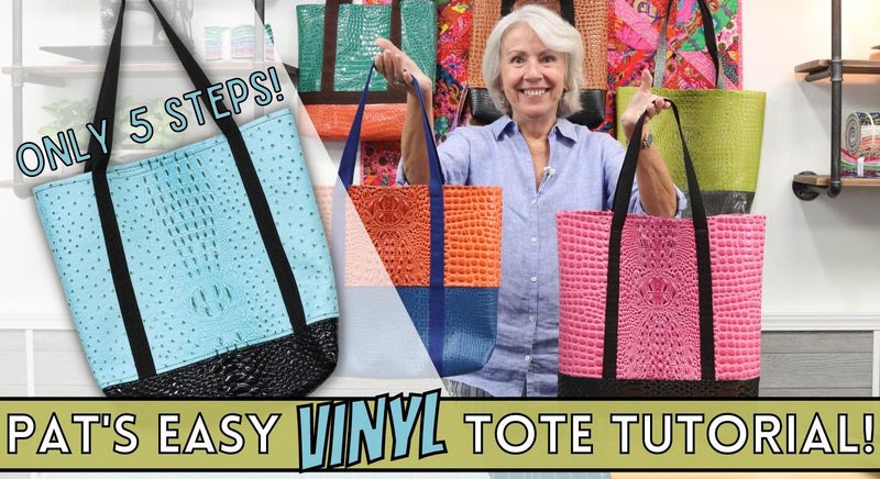 How To Make An Easy Vinyl Tote Bag - In Only 5 Steps! – The Sewing Studio  Fabric Superstore