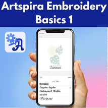 Artspira Embroidery Basics 1* Fri 10/03 1:00-4:00pm