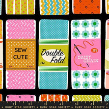 1-800-Notion - Sew Cute Ephemera Soft Black RS5207-12