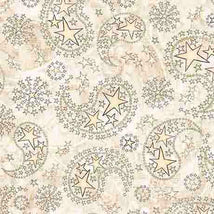 1776-Paisley & Stars Cream 2600-31665-E