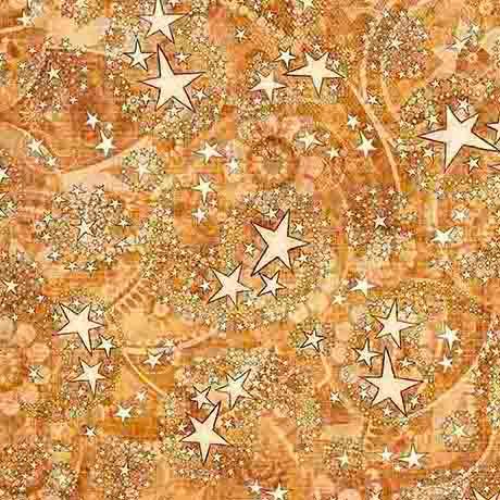 1776-Paisley & Stars Lt Amber 2600-31665-S