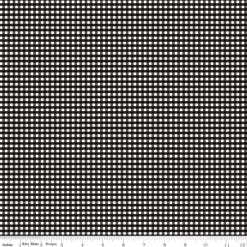 1/8" Small Gingham-Black C440-110