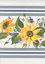 18" Toweling-Summer Solstice White Sunflower 992-350