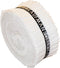 2-1/2in Strips Roll Up Kona Solids White Colorway 40pcs - RU-190-40
