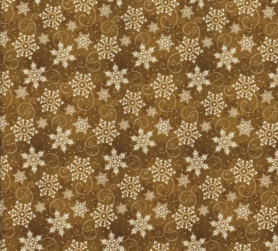 2024 Christmas-Snowflakes Gold 133454