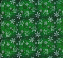 2024 Christmas-Snowflakes Green 133453