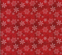 2024 Christmas-Snowflakes Red 133456