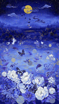 Moonlight - 24" Asian Moonlight Panel-Ocean PANEL-CM3980-OCEAN