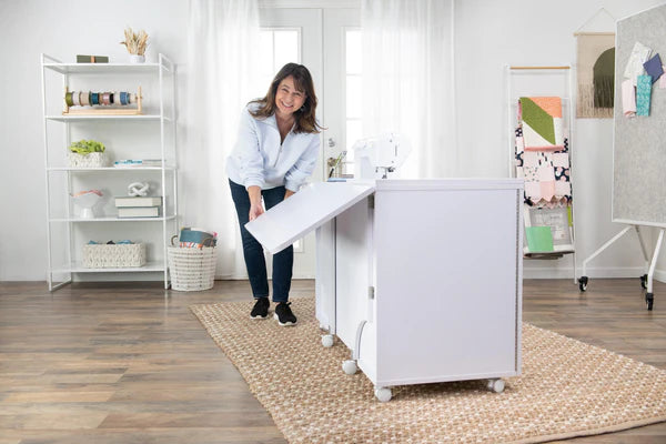 Eclipse Sewing Cabinet White - Tailormade E-W001