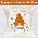 Applique Embroidered Pillow** Sat 07/25 9:30am-4:00pm