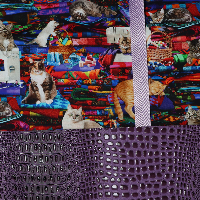 Easy Tote Bag Fabric Kit - Cats On Quilts